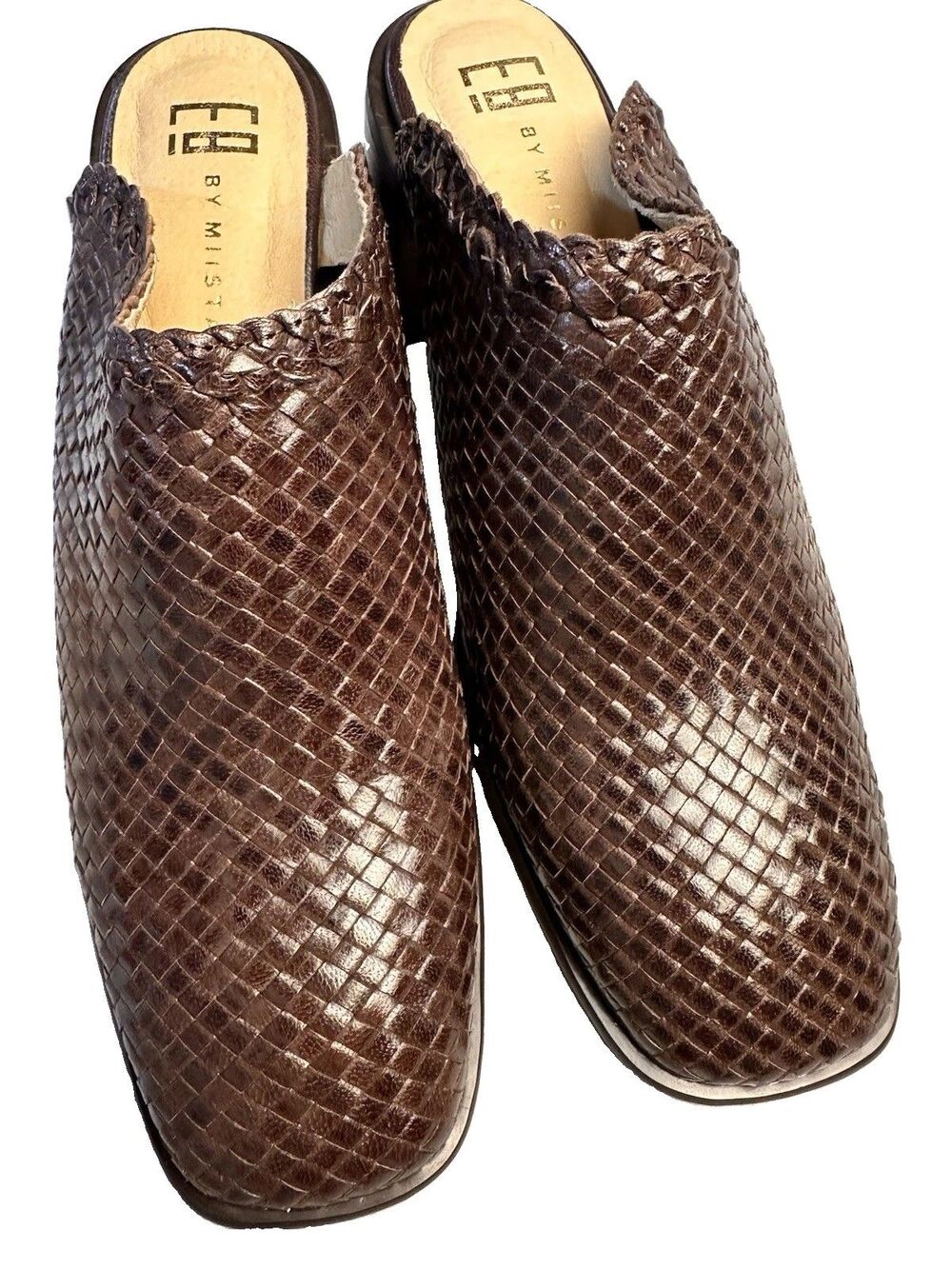 E8 By Miista Woven Leather Mule Size 39 Quiet Luxury